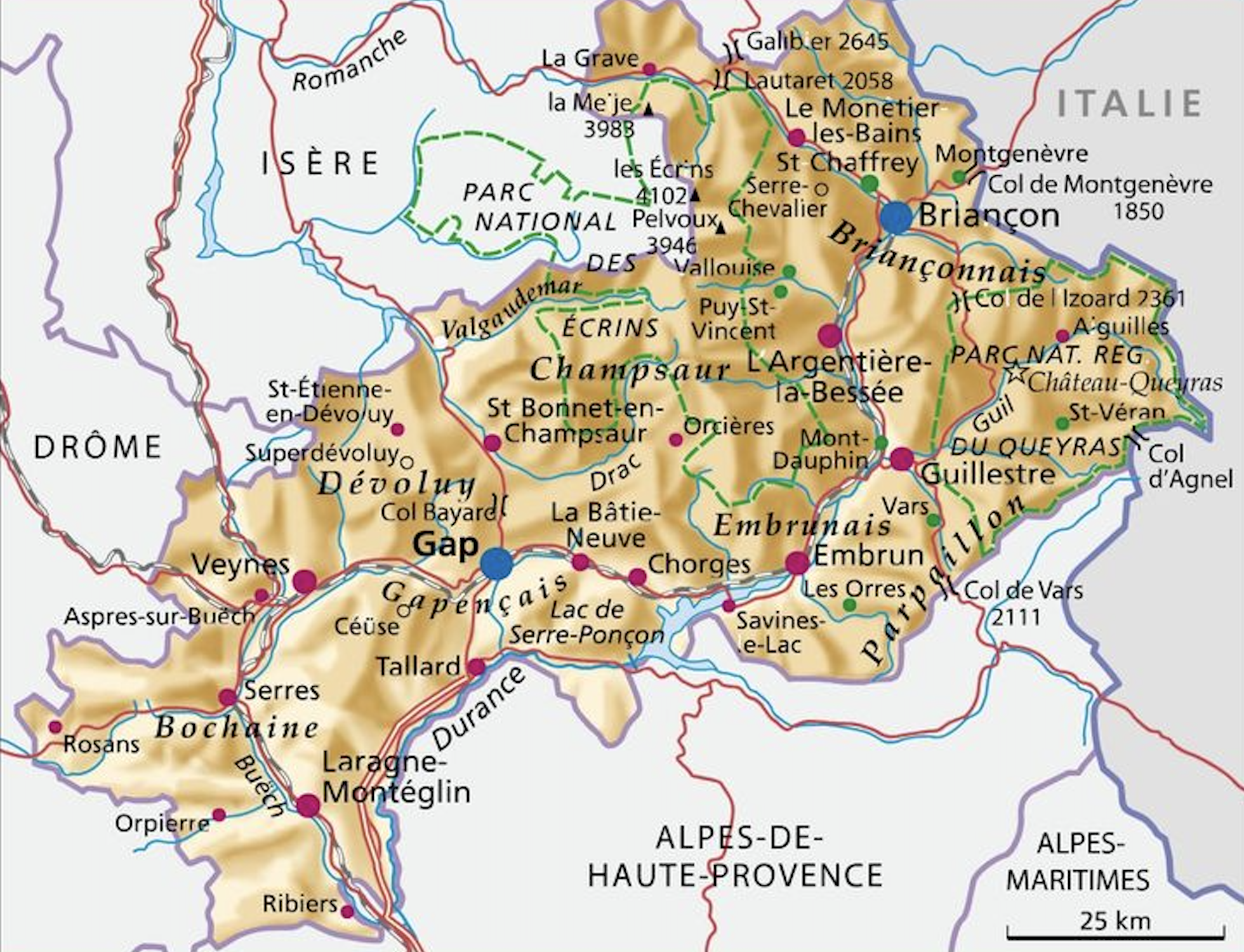 Carte zone intervention Hautes-Alpes - Sami Porte SAFTI